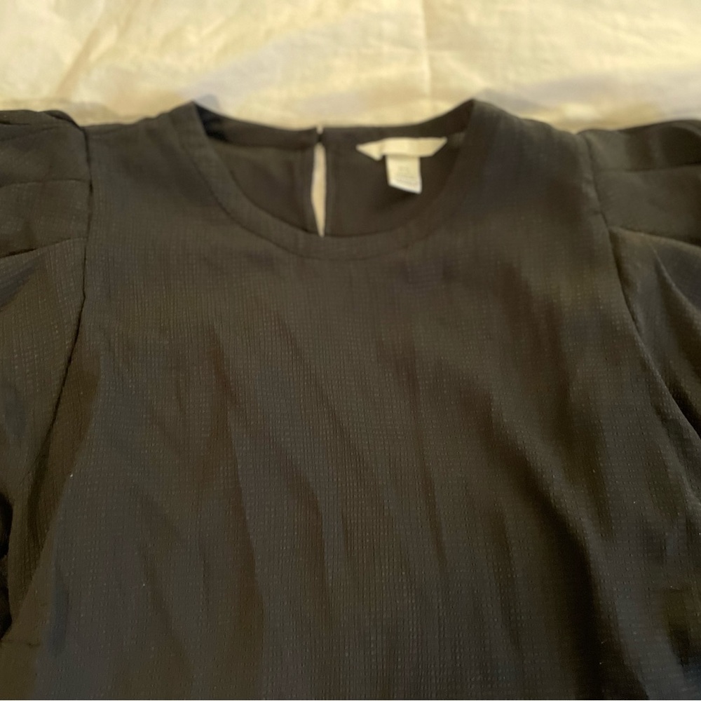 H&M women’s blouse XL black, worn once